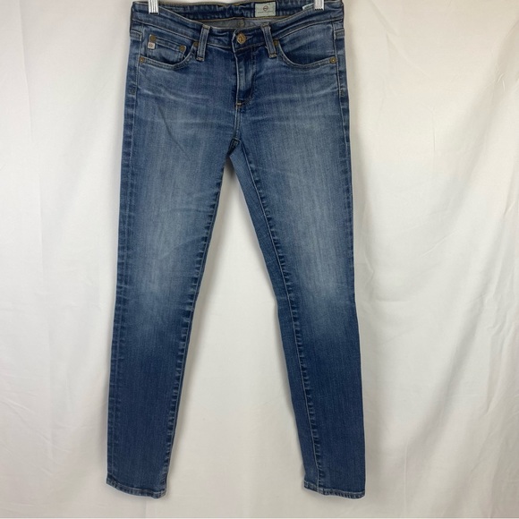 Ag Adriano Goldschmied Denim - Adriano Goldschmied AG Medium Wash Low Rise Skinny Jeans